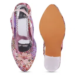 BAESD Girls Party Block Mules image 3