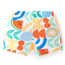 Babyhug 100% Cotton Single Jersey Knit Trunk Stripes & Fruits Print Pack of 3 - Multicolor image 3