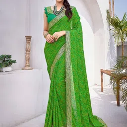 Lookmark Paisley Printed Pure Georgette Saree-picture-15