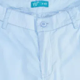 YU by Pantaloons Kids Blue Cotton Regular Fit Shorts image 2