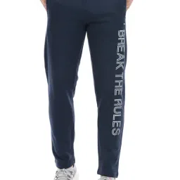 Cloak & Decker by Monte Carlo Navy Regular Fit Printed Trackpants-picture-39