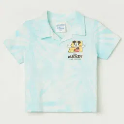 Juniors by Lifestyle Kids Ice Blue Cotton Printed Polo T-Shirt-picture-30