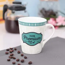 Clay Craft Multicolor Fine Ceramic Abstract Milk Mug - 350 ml - 1 Pc-image-89