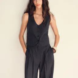 MANGO Striped Waistcoat-picture-27