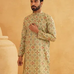SOJANYA Men Ethnic Motifs Printed Kurta image 5