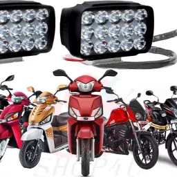 SHOP4U Waterproof 15 LED Fog Light Head Lamp Compatible with Mahindra All Models-picture-40