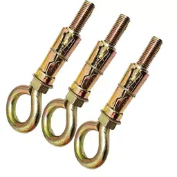 GENERIC 8 mm Anchor Round Close Brass Hook Golden (Pack of 8 Pcs)-image-13