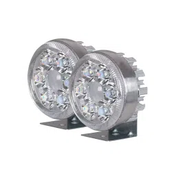 AllExtreme EXG6FGL 6 LED Fog Light with Red & Blue Angel Eyes and Multicolor Strobe Flash Waterproof Spot Beam Driving Lamp for Motorcycle Bike Car SUV (10W, White Light, 2 PCS)-image-32