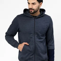 Kalt Men Solid Hooded Sweatshirt-image-88