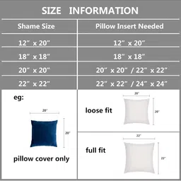 AAZEEM Navy Blue Set of 2 Velvet Square Cushion Covers image 2