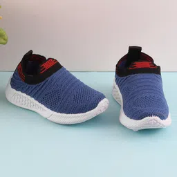 Jazzy Juniors Coloured Blocked Slip On Sneakers - Blue-picture-19