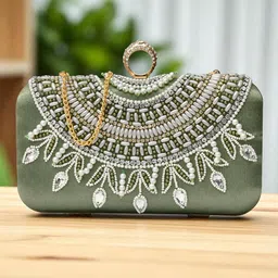 FOR THE BEAUTIFUL YOU Embellished Box Clutch-picture-10