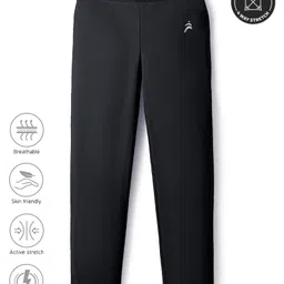 Pine Active Premium Knit Ultra Comfort Super Stretch Aero Soft Capri Leggings - Black image 2