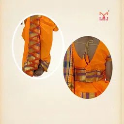 Mom and Me Girls Art Silk Sarees image 2