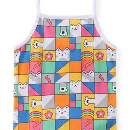 Babyhug 100% Cotton Knit Singlet Sleeves Slips with Floral Print Pack of 3 - Multicolour image 3