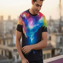 UD FABRIC Men Standard Printed Casual Shirt image 4