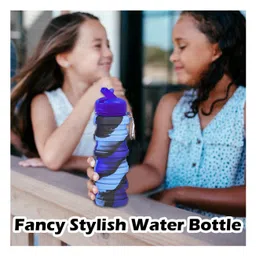 FunBlast Stylish Expandable Sipper Water BottleBlue-A image 5