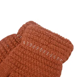 Kid-O-World Knit Self Designed Gloves - Brown image 5