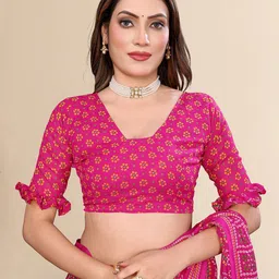 Moda Rapido Bandhani Printed Saree image 2