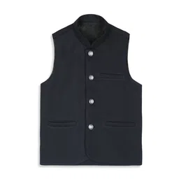 sangria YK Boys Woven Nehru Jackets image 2