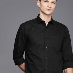 Allen Solly Pure Cotton Classic Fit Self Striped Opaque Casual Shirt-picture-37