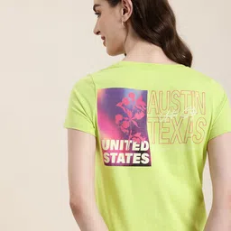 HERE&NOW Printed Pure Cotton T-shirt-picture-24