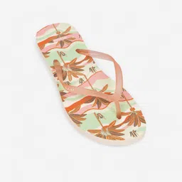 decathlon Women's FLIP-FLOPS 120 Wavy Palm image 1