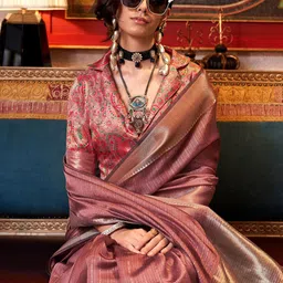 Mitera Woven Design Zari Uppada Saree image 5