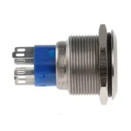 RS PRO Illuminated Push Button Switch Momentary 22.2 mm Cutout DPDT Green LED 250 V AC, 1759252 image 2