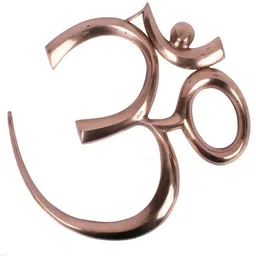 Exotic India Brown OM Brass Wall Decor-image-36