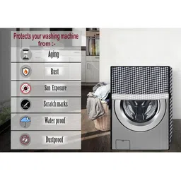 The Furnishing Tree White Printed Washing Machine Cover image 5