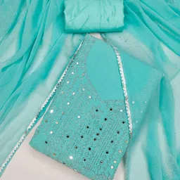 HE VAHLA Embroidered Unstitched Dress Material-picture-21