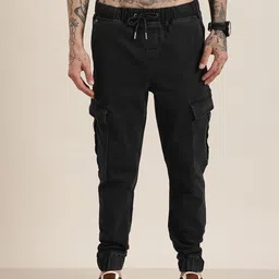 HERE&NOW Men Jogger Stretchable Cargo Jeans image 5