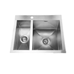 Jayna Noble Square 24x20x09 inch Satin Finish Stainless Steel Single Bowl Kitchen Sink, JNS 2420 D-image-79