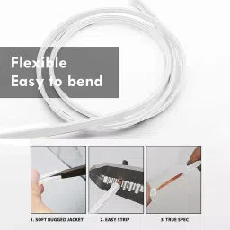 MALLA 1 Sq.mm 1 Core Flexible Cable White (90 m) image 3