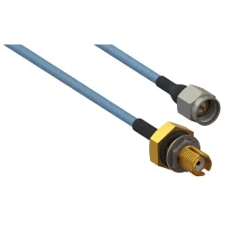 AMPHENOL SV MICROWAVE RF COAX CABLE, SMA PLUG-SMA BHD JACK, 6", 7029-3409-picture-32