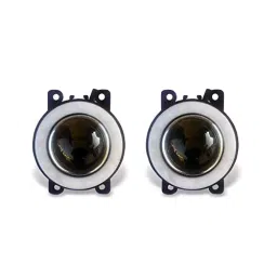 Auto Pearl LED Lens Fog Light with Halo Ring Angel Eye Front Compatible For Nissan Datsun Go, AngelEye_DRL_WiringS_DatsunGo image 2