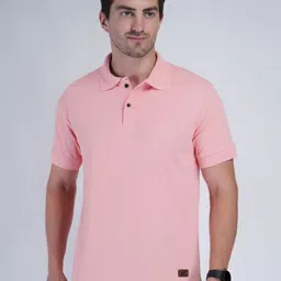 John Peters Men Bio Finish Solid Polo Collar T-shirt-picture-35