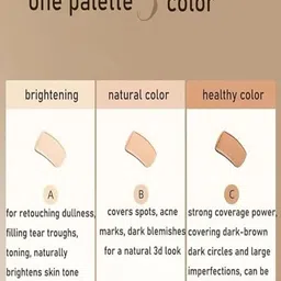 Plessis Tri-Color Waterproof & Long Lasting Concealer - Shade 151 image 4