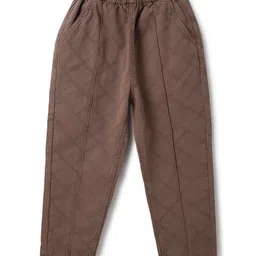 Tales & Stories Cotton Woven Thread Work Embroidered Jeans - Brown-picture-25