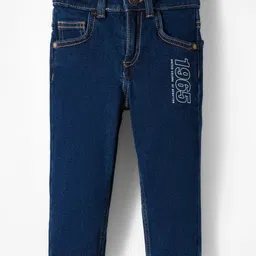 UCB Cotton Woven Full Length Denim Solid Colour Jeans - Blue-picture-29