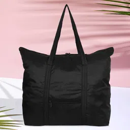 Kuber Industries Storage Bag  Clothes Storage Bag  Storage Bag with Handle  Parachute Shopping Bag  Grocery Hand Bag  Foldable Storage Bag  Front Pocket Storage Bag  Pack of 2  Multi image 2