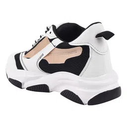 Shoetopia Colour Blocked Sneakers - White image 3