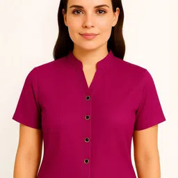 Rashmi Shree Creation Women Mandarin Collar Shirt Style Top image 2