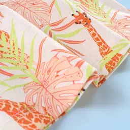 Babyhug 100% Cotton Sleeveless Tee with Bow At Back & Frill Detailing - Off White image 5