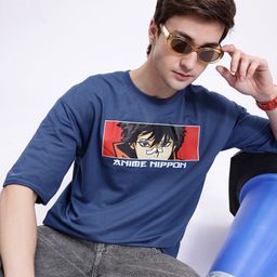 Kook N Keech Anime Nippon Printed Drop-Shoulder Sleeves Oversized T-shirt-picture-25