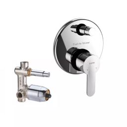 CERA VICTOR Push Type Diverter System Single Lever Exposed Part + Concealed Part Wall Mount Silver, F1015702+F4010110-picture-49