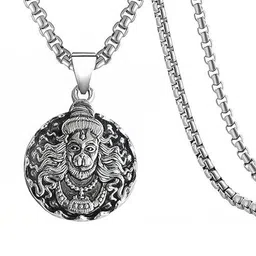 LOBYA Unisex Oxidised Necklace image 2