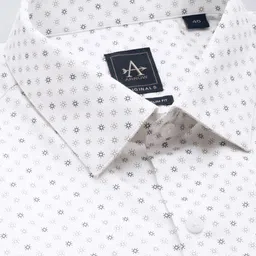Arrow Manhattan Slim Fit Geometric Printed Pure Cotton Formal Shirt image 2