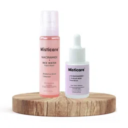 Misticare Set Of 2Niacinamide Kojic Acid Serum With Rice Water Face Wash-picture-26